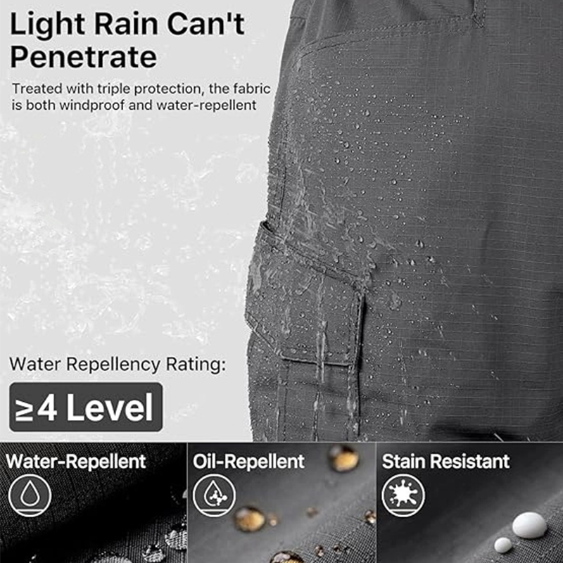Men's Tactical Cargo Pants with Multiple Pockets